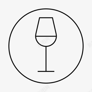 白葡萄酒酒精饮料图标图标