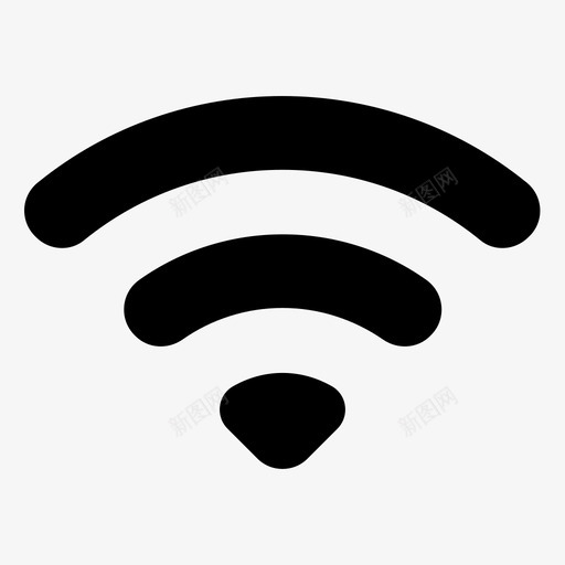 wifi连接频率图标svg_新图网 https://ixintu.com ui简单图标 wifi 互联网 信号 响声 无线 热点 范围 连接 频率