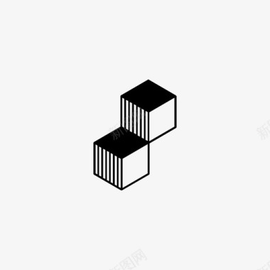 三维立方三维魔法立方块图标图标