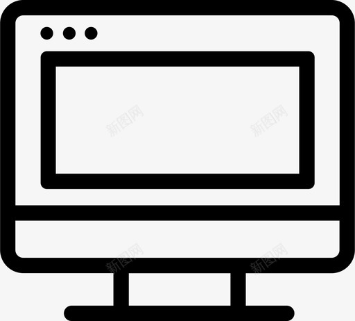 显示器用户界面屏幕图标svg_新图网 https://ixintu.com lcd led 个人网站图标 屏幕 显示器 桌面 用户界面 窗口 等离子 计算机