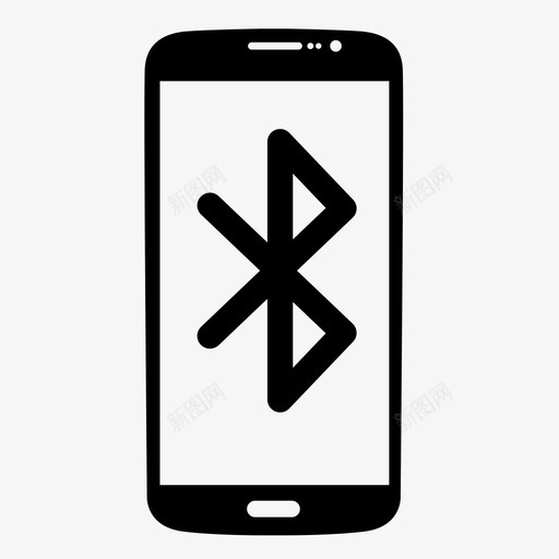 智能手机蓝牙通话音乐图标svg_新图网 https://ixintu.com iphone 无线 智能手机蓝牙 蓝牙智能手机 连接 通话 音乐