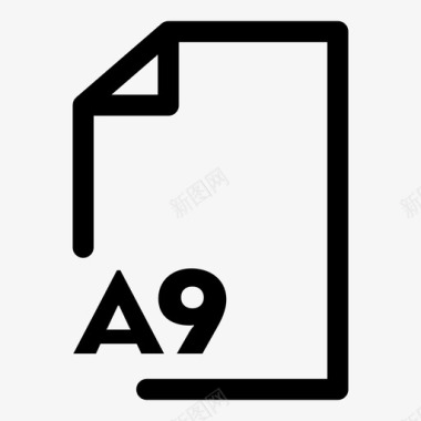 a9纸印刷品页面图标图标
