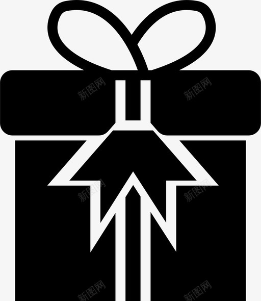 礼品购物袋聚会图标svg_新图网 https://ixintu.com 假日 假日实心 圣诞节 庆祝 生日礼物 礼品 礼品盒 纸质礼物 聚会 购物袋 黑圈