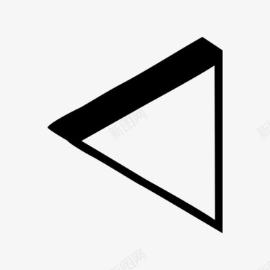 三角形底面圆锥体图标图标