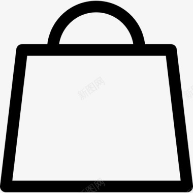 购物袋轮廓工具和用具灯塔图标图标