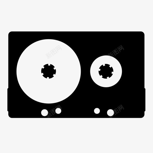 盒式磁带音频媒体图标svg_新图网 https://ixintu.com 卷轴 声音 媒体 录音 混音磁带 盒式磁带 音乐 音频
