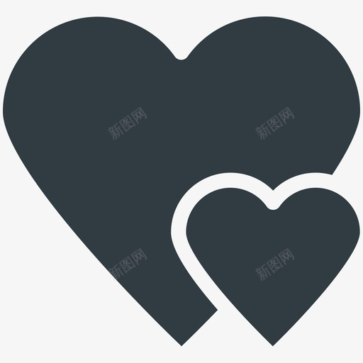 爱的心婚礼酷标图标svg_新图网 https://ixintu.com 婚礼酷矢量图标 爱的心