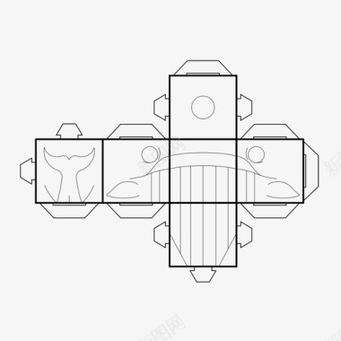 纸玩具图标图标