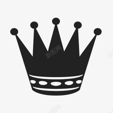 皇冠皇室圆形图标图标