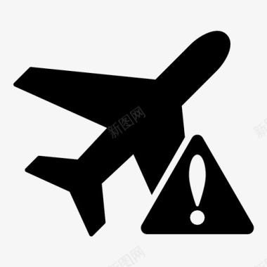 飞机警告飞机警报图标图标