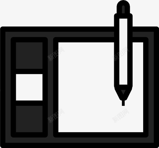 绘图板笔模型图标svg_新图网 https://ixintu.com 手持 模型 笔 绘图 绘图板 触摸 设备 设计
