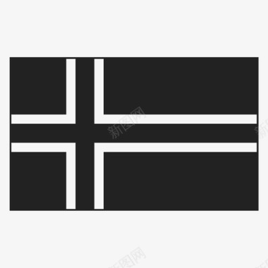 布维岛国家旗帜图标图标