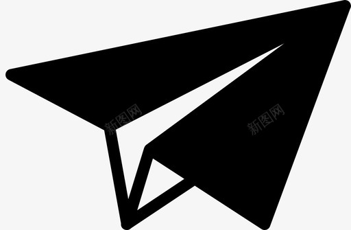 纸飞机纸黑好计划图标svg_新图网 https://ixintu.com 发送 基本固体 好纸 好计划 平均计划 精细计划 纸飞机 纸黑 邮件 黑计划