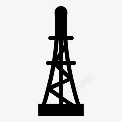 油田钻机石油钻机德克萨斯州油田图标高清图片