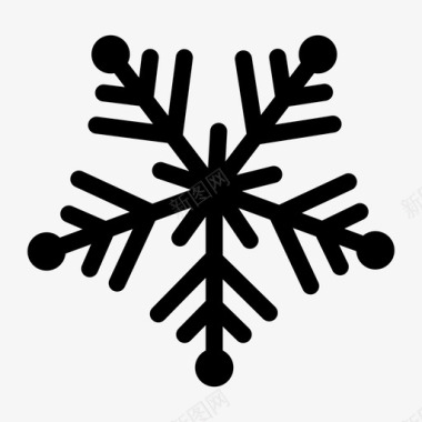 雪花遮蔽物针尖图标图标