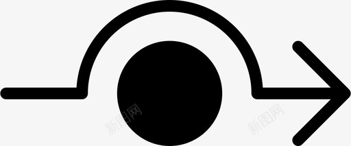 绕行环形交叉右图标图标