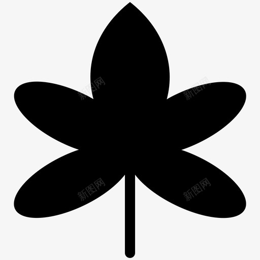 枫叶秋天五图标svg_新图网 https://ixintu.com 五 冬叶 叶 枫叶 树 植物 秋天 自然凉爽矢量图标 花瓣