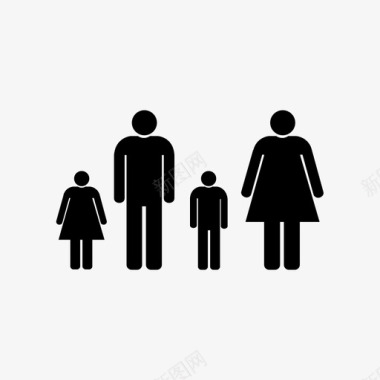 家庭部落核心家庭图标图标