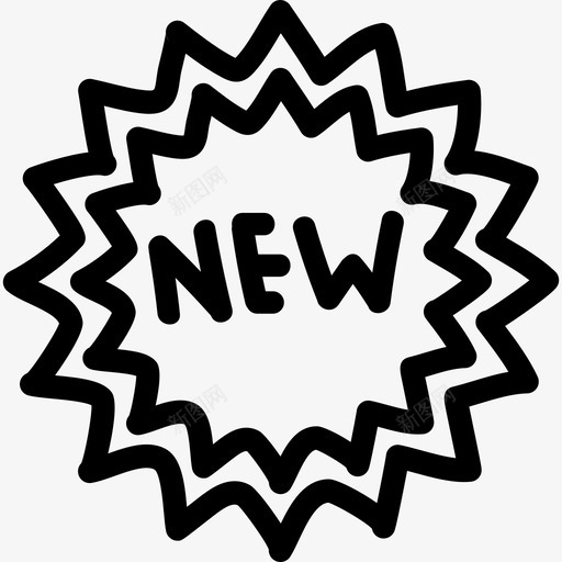 新标签手绘轮廓商业手绘图标svg_新图网 https://ixintu.com 商业 手绘 新标签手绘轮廓