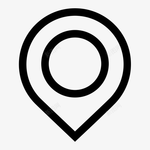 地图标记图钉地标svg_新图网 https://ixintu.com gps 图标 图钉 地图标记 地标 地理位置 定位销 指南 方向 标签
