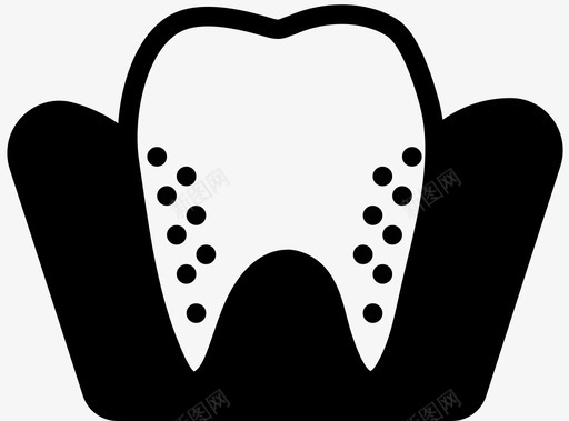 烂臼齿牙科医疗图标图标