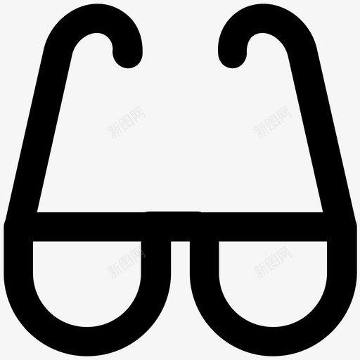 眼镜衣服大胆的线条图标svg_新图网 https://ixintu.com 眼镜 衣服大胆的线条图标