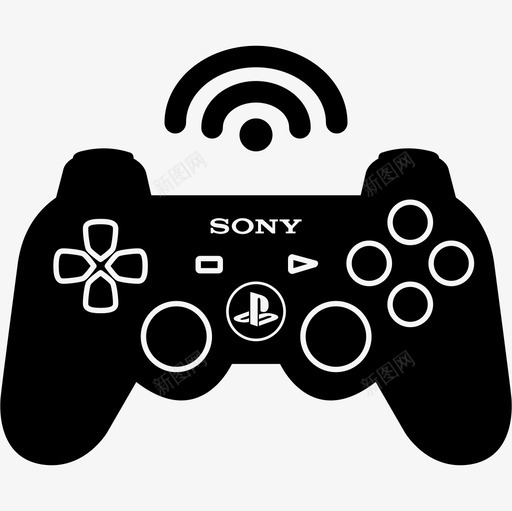 无线游戏控制控制视频游戏图标svg_新图网 https://ixintu.com 控制 无线游戏控制 视频游戏