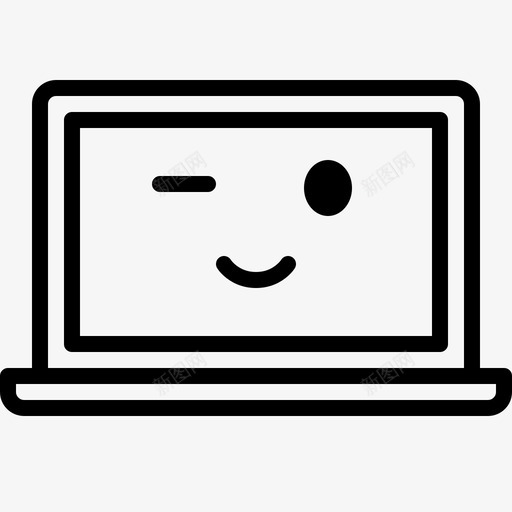 快乐自信善良图标svg_新图网 https://ixintu.com aplus 你可以 化身 善良 快乐 最好的 笑脸笔记本 笔记本电脑 脸 自信 表情
