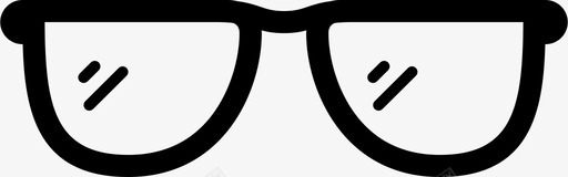 眼镜使锋利视觉辅助图标图标