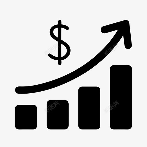 销售业务收入图标svg_新图网 https://ixintu.com 业务 价格 增长 市场 收入 质量 销售