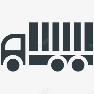 货运卡车运输冷标图标图标