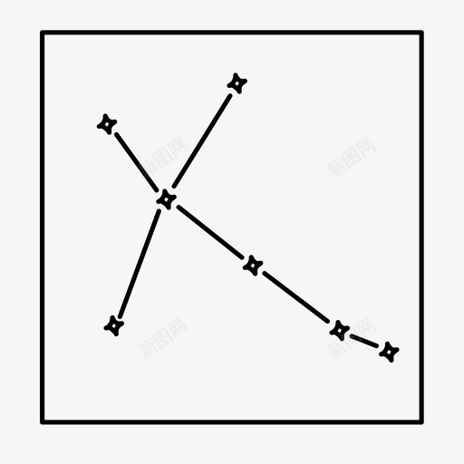 天鹅占星术星座图标svg_新图网 https://ixintu.com 十字 占星术 发光 天空 天鹅 星座 星星 星星星座 风筝