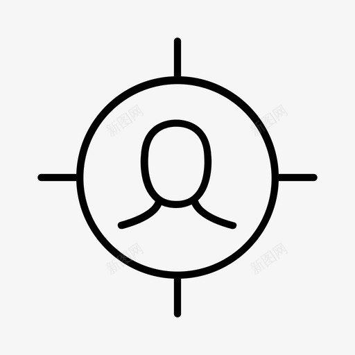 目标用户存储范围图标svg_新图网 https://ixintu.com 存储 市场营销 房子 概述瘦简单 目标用户 范围 远景 透镜 配置文件 预测
