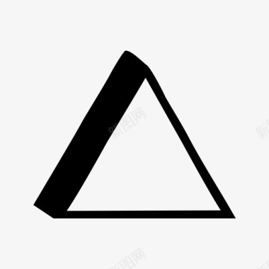 三角形向上形状图标图标