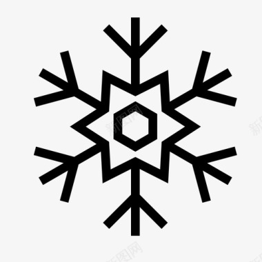 雪花独特性配方图标图标