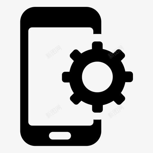 移动设置针点选项图标svg_新图网 https://ixintu.com 优化 估计 存储 数据 移动电话 移动设置 管理 装备 选项 针点