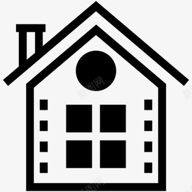 住宅客房起居室图标图标