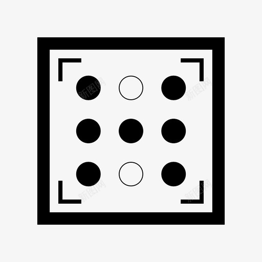 掷骰子七数定图标svg_新图网 https://ixintu.com 掷骰子七 数定