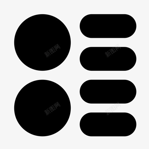 网格视图打印出来菜单图标svg_新图网 https://ixintu.com 仪表板 分类 图表 对齐 布局 打印出来 类别 网格视图 菜单