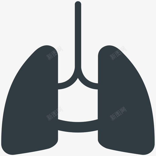 人体肺部医学健康冷载体图标svg_新图网 https://ixintu.com 人体肺部 健康 医学健康冷载体图标