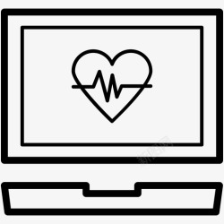 心电向量心脏监护仪材料物品图标高清图片