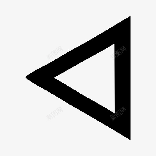 左三角形那个形状图标svg_新图网 https://ixintu.com 前进 圆锥体 好的 左三角形 形状 绘制集2平 绿色 路 那个 金字塔 黑色