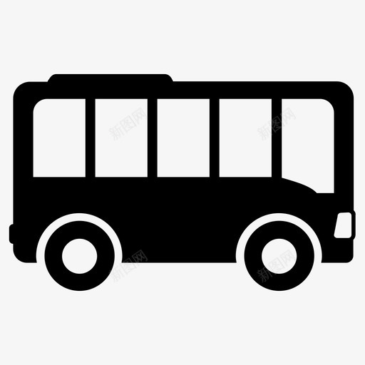 公共汽车运输工具线路图标svg_新图网 https://ixintu.com 公共汽车 旅行 窗户 线路 车辆 轮子 运输 运输工具