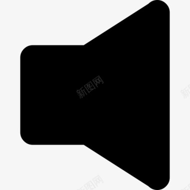 扬声器黑色工具形状界面符号coolicons图标图标