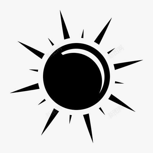 太阳炎热行星图标svg_新图网 https://ixintu.com 光线 卡通 夏天 天气 天空 太阳 炎热 行星 阳光