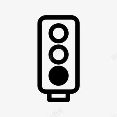红绿灯刹车行驶图标图标