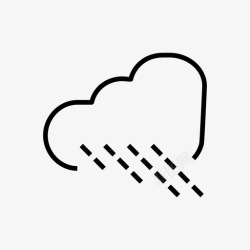 天气类型雨类型天空图标高清图片