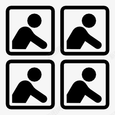 工人奴隶专业人员图标图标