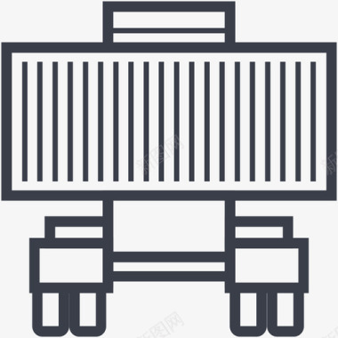 集装箱货物集装箱运输交货图标图标