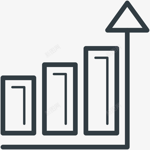 统计数据业务线图标svg_新图网 https://ixintu.com 业务矢量线图标 统计数据
